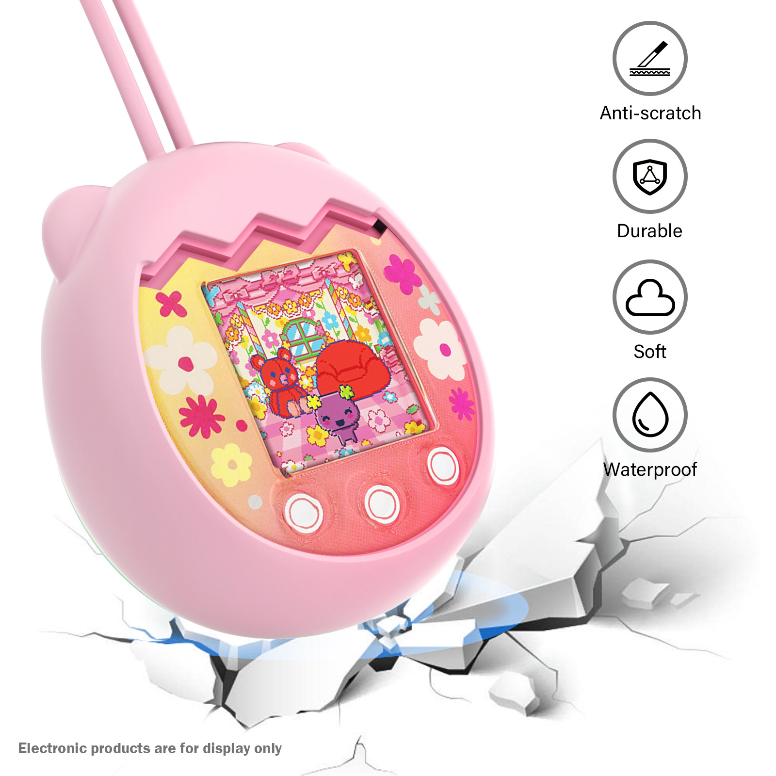 Tamagotchi Electronic Pet Virtual - حافظة حماية إلكترونية افتراضية للحيوانات الأليفة،
