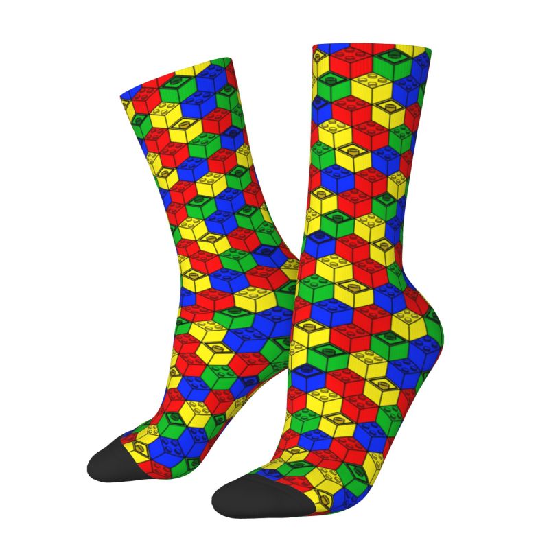 Building Blocks - أزياء مخصصة متعدد الألوان اللبنات Patern