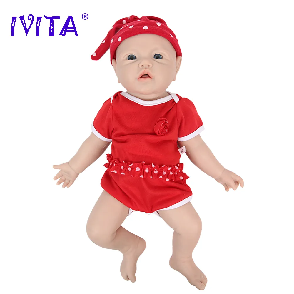IVITA 100% سيليكون تولد من جدي - مراجعة Reborn Baby Doll Silicone Realistic وسعره