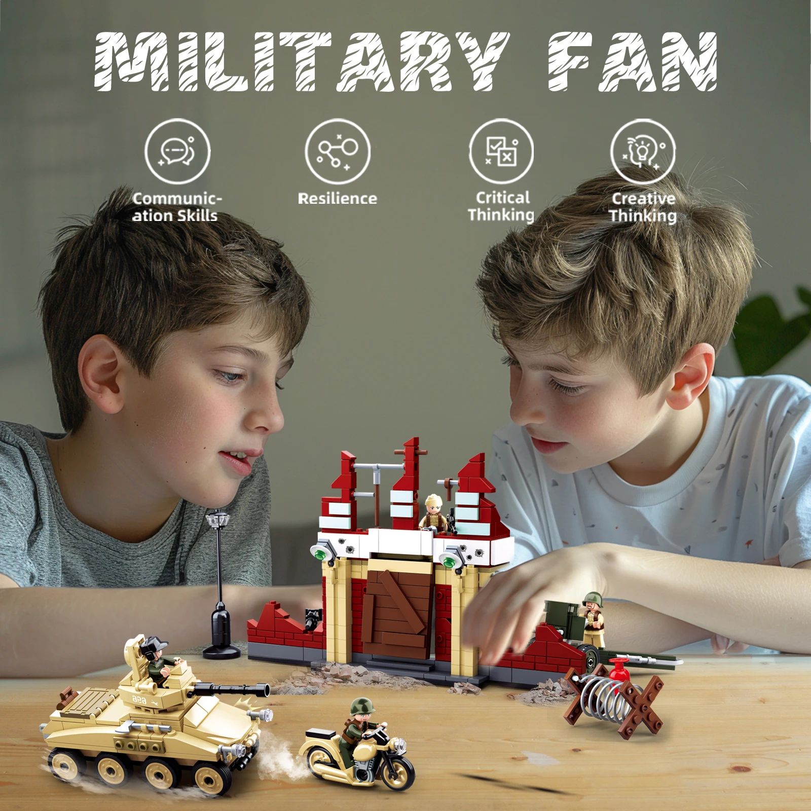 مجموعة مكعبات بناء دبابة عسكري - مراجعة Lego Compatible Military Tank وسعره